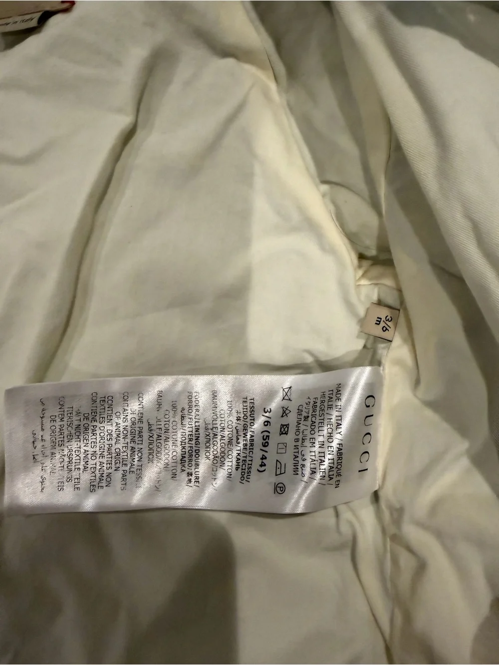Gucci Baby GG Monogram Blue Jacket Coat 3-6M Made in Italy Authentic
